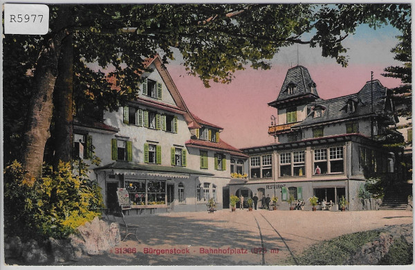 Bürgenstock - Bahnhofplatz - Litho