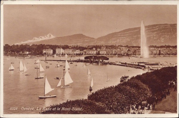 Genève - La Rade et le Mont-Blanc