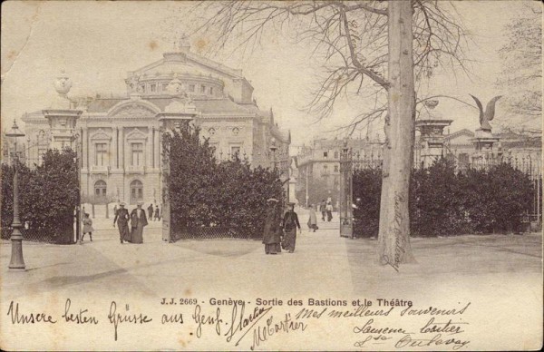 Genève - sortie Bastions et le Théatre Vorderseite