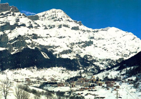 Leukerbad. Rinderhorn und Balmhorn Vorderseite
