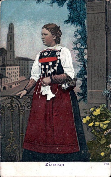 Tracht von Zürich Vorderseite