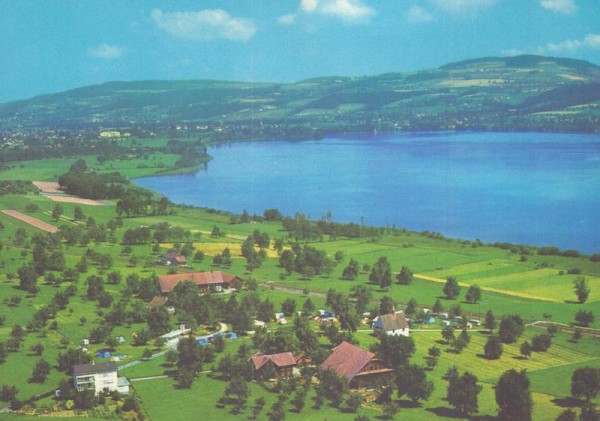 Camping St.Margtrethen am Sempachsee, Nottwil LU - Flugaufnahmen Vorderseite