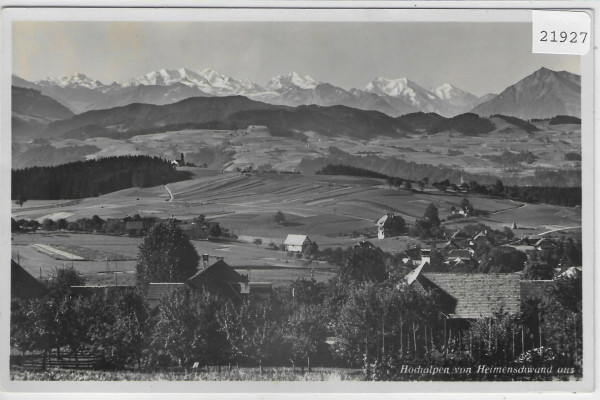 Hochalpen von Heimenschwand aus