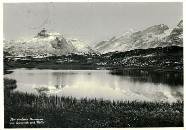 Am vorderen Tannensee mit Graustock und Titlis Vorderseite