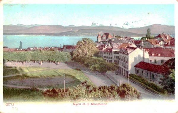Nyon et le montblanc Vorderseite