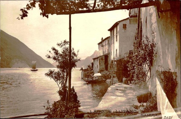 Lago di Lugano - Gandria. Vorderseite