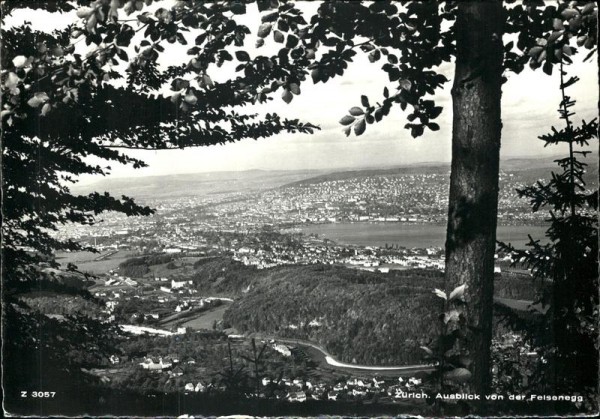 Zürich - Ausblickk von der Felsenegg Vorderseite