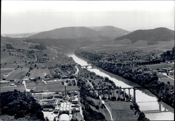 Eglisau, Stamm AG, Flugaufnahme 1967 Vorderseite