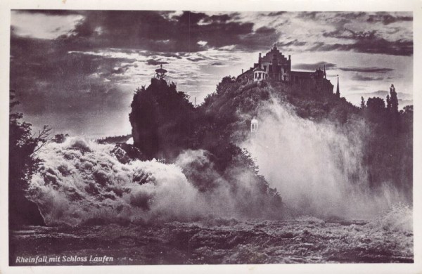 Rheinfall mit Schloss Laufen