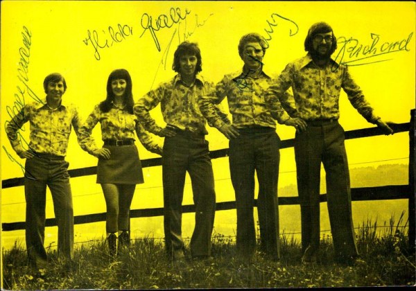 Rio-Stars-Quintett, Schötz, Autogrammkarte Vorderseite