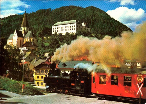 Murtalbahn bei Murau Lok U40 Vorderseite