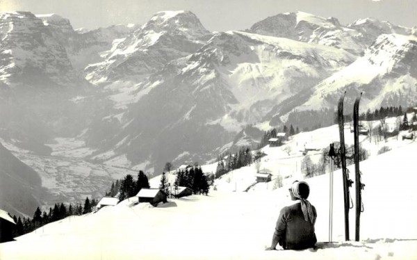 Blick auf Tödikette, Braunwald Vorderseite