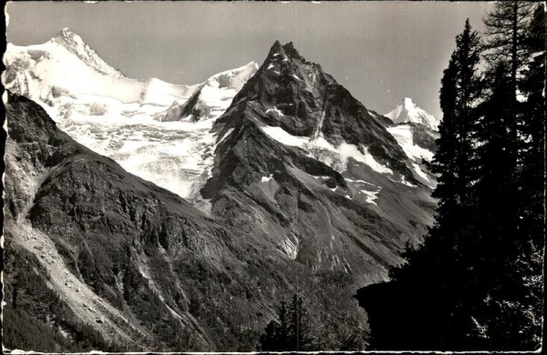 Zinal, Rothhorn, Besso, Gabelhorn Vorderseite