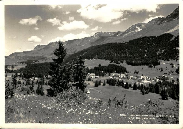 Lenzerheide mit Urdenfürggli und Gürgaletsch Vorderseite