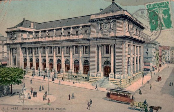 Genf-Hotel des Postes Vorderseite