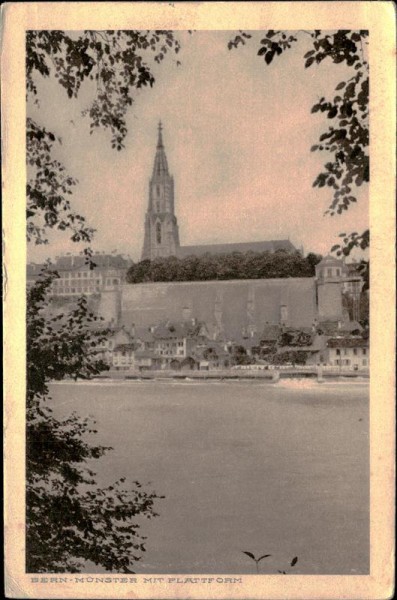 Bern - Münster mit Plattform Vorderseite