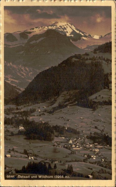 Gstaad und Wildhorn (3264 m) Vorderseite