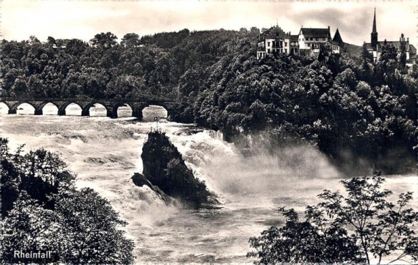 Rheinfall mit Schloss Laufen Vorderseite