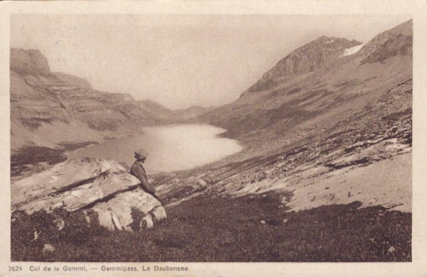 Gemmipass. Col de la Gemmi, Le Daubensee. 1919