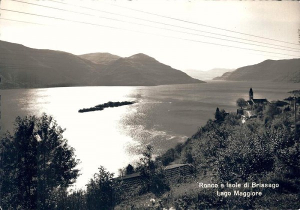 Ronco e Isola di Brissago. Lago Maggiore Vorderseite