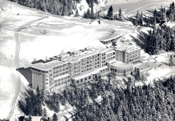 Grand Hotel Tschuggen, Arosa - Flugaufnahmen Vorderseite