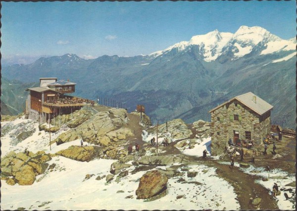 Saas-Fee. Längfluh (2870 m) Vorderseite