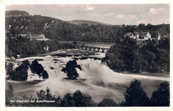 Der Rheinfall bei Schaffhausen Vorderseite