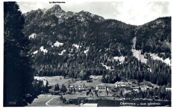 Champex - vue generale Vorderseite
