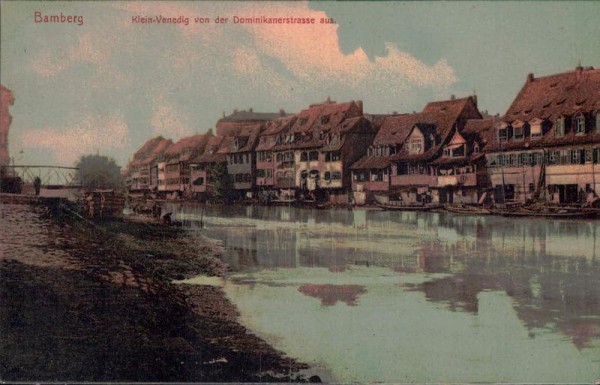 Bamberg - Klein-Venedig von der Dominikanerstrasse aus Vorderseite
