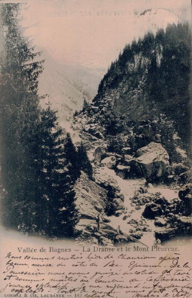 Vallée de Bagne - La Dranse et le Mont Pleureur Vorderseite