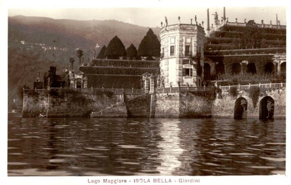 Lago Maggiore-Isola Bella-Giardini Vorderseite