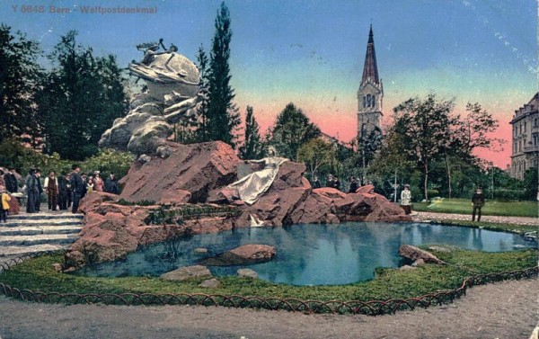 Bern - Weltpostdenkmal Vorderseite