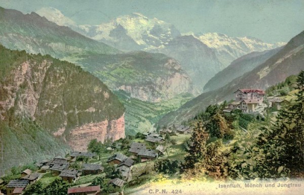 Isenfluh, Mönch und Jungfrau Vorderseite