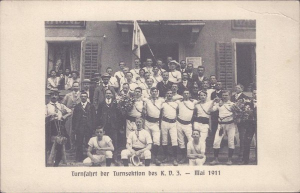 Turnfahrt Mai 1911 Vorderseite