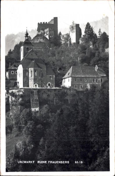 Unzmarkt, Ruine Frauenberg Vorderseite