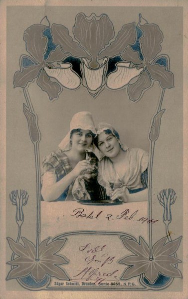 Edgar Schmidt, Zwei Frauen Vorderseite