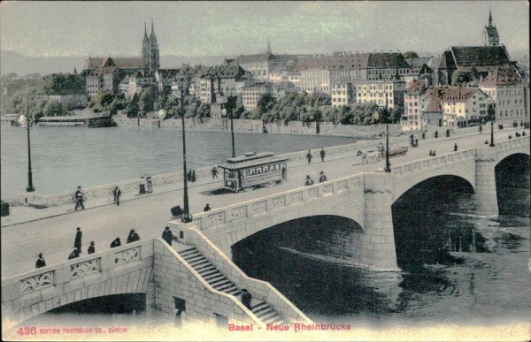 Basel - Neue Rheinbrücke Vorderseite