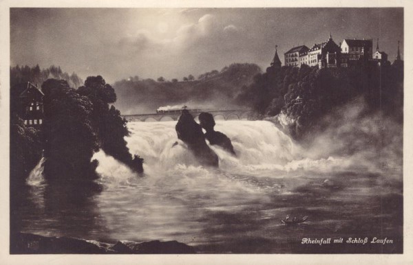 Rheinfall mit Schloss Laufen