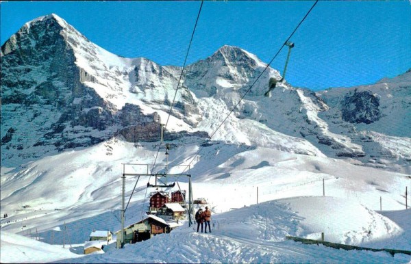 Kleine Scheidegg mit Eiger und Mönch  Vorderseite