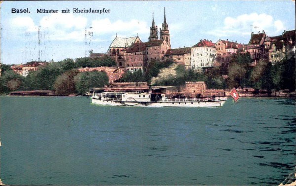 Basel - Münster mit Rheindapfer Vorderseite