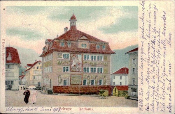 Schwyz - Rathaus Vorderseite
