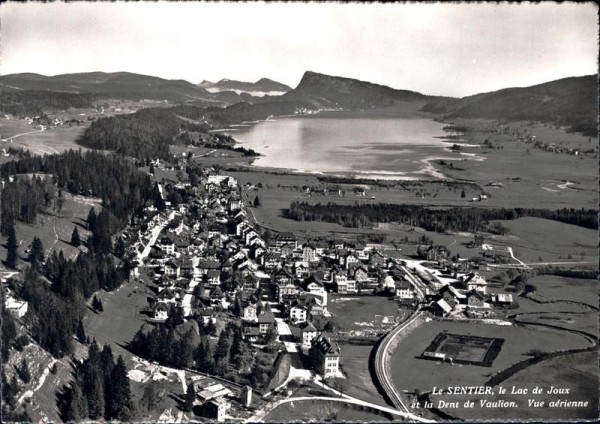 Le Sentier, Lac de Joux, Vue Aérienne Vorderseite