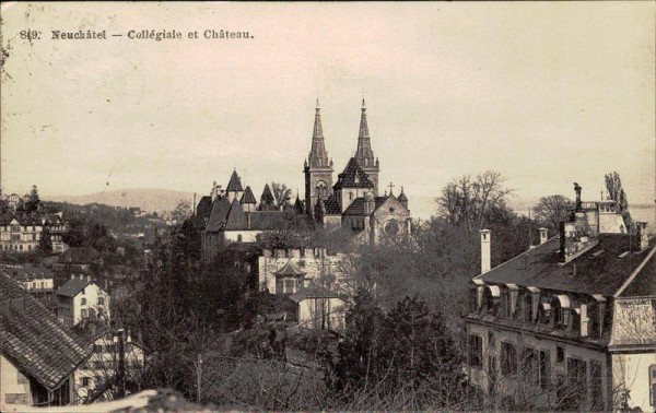 Neuchâtel - Collégiale et Château  Vorderseite