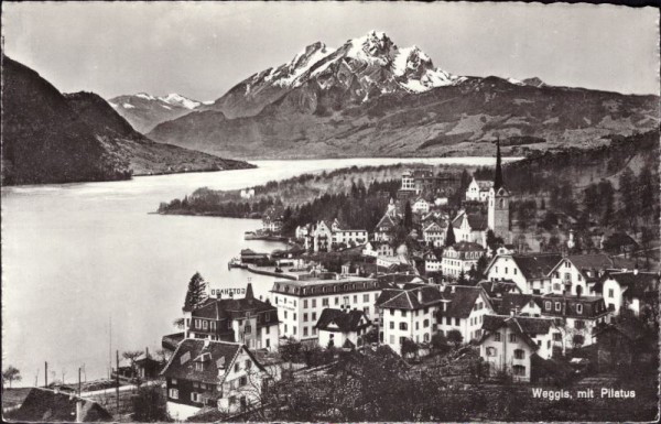 Weggis mit Pilatus