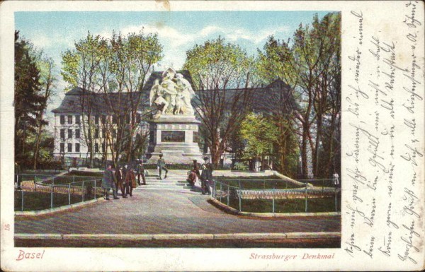 Basel, Strassburger Denkmal Vorderseite