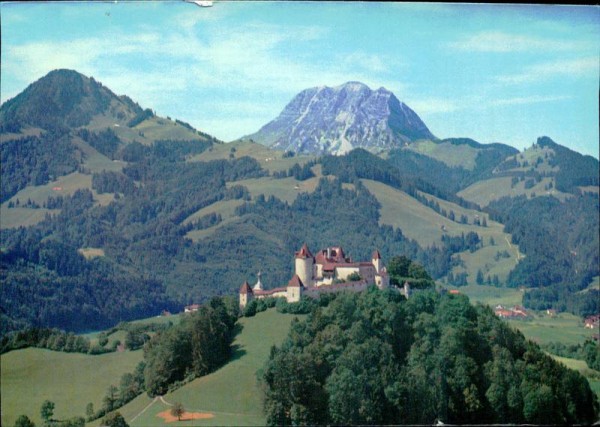 Château de Gruyères et le Moléson Vorderseite