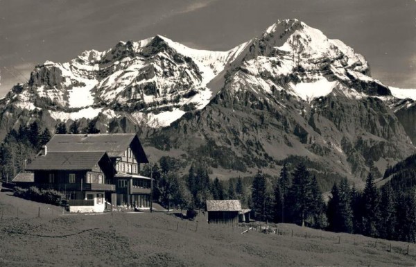 Adelboden, Grosslohner, Pension-Restaurant Schermtanne Vorderseite