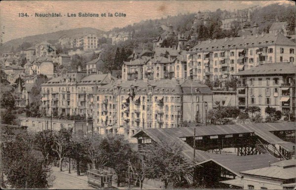 Neuchâtel - Les Sablons et la Cote Vorderseite