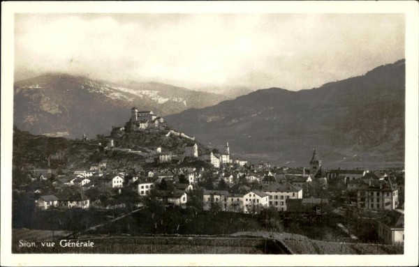 Sion, vue Générale Vorderseite