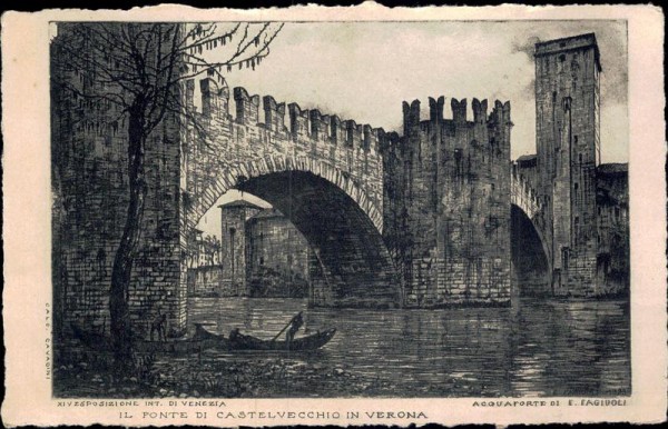 Il Ponte di Castel Vecchio in Verona Vorderseite
